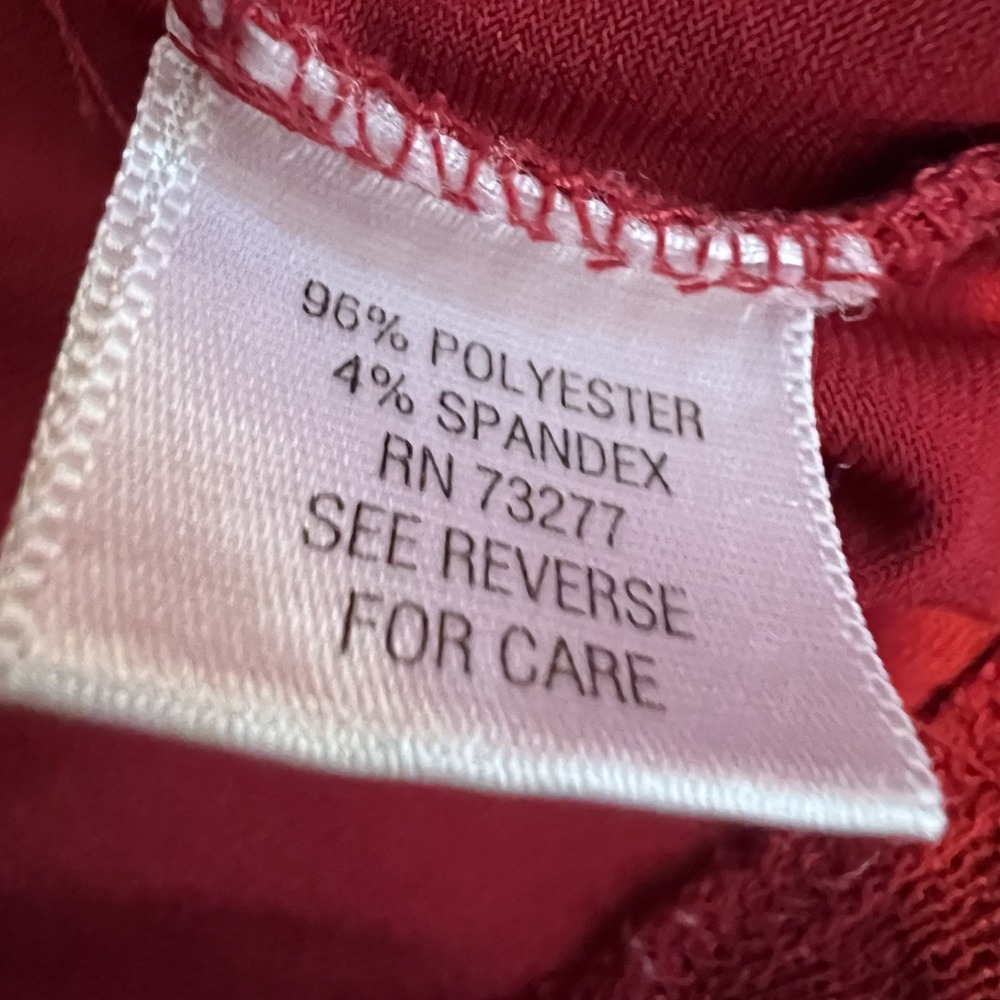 Vintage Y2K Babydoll Top Womens Small Red Cami Lace Trim Coquette Layering - Picture 8 of 9